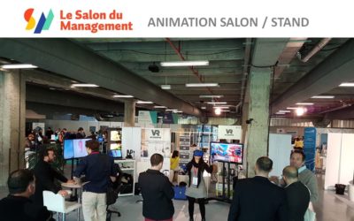 Animation casque réalité virtuelle Paris au salon du Management