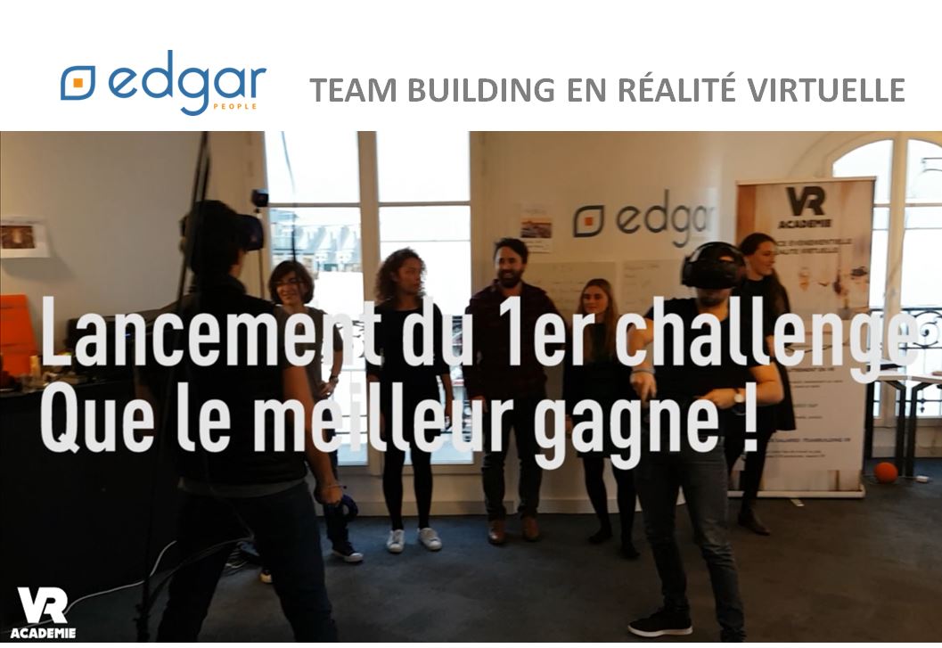 Team-building réalité virtuelle chez Edgar People - Construction d'équipe