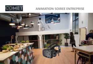 Animation pour soirée d'entreprise en réalité virtuelle chez COMET Paris - Réalité virtuelle