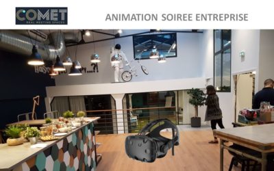 Animation pour soirée d’entreprise en réalité virtuelle chez COMET Paris
