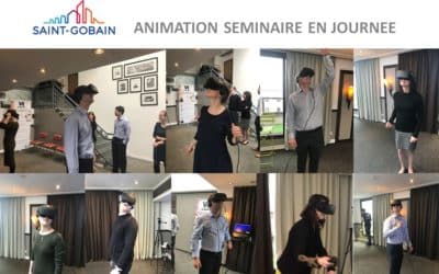 Idée activité séminaire entreprise – la réalité virtuelle à Paris chez Saint-Gobain