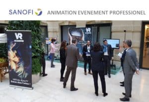Animation événementielle avec réalité virtuelle pour la société SANOFI - Réalité virtuelle