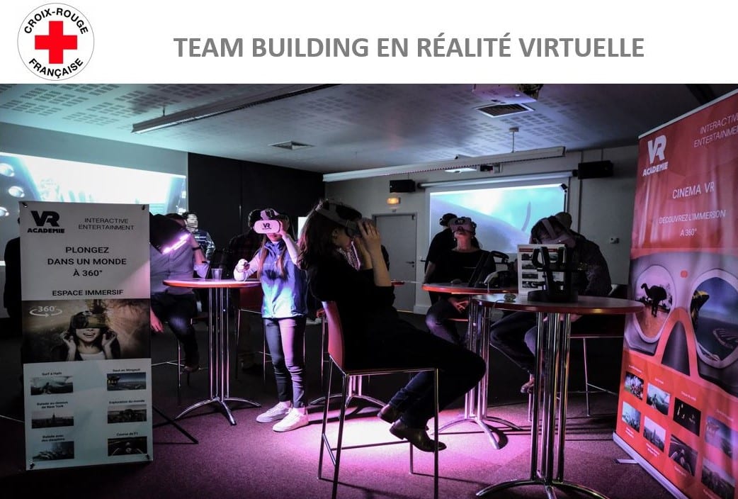 Une animation team-building en réalité virtuelle sur mesure pour la Croix Rouge - Relations publiques