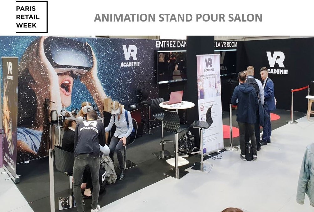 Notre animation réalite virtuelle au salon Paris Retail Week - Réalité virtuelle