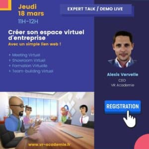 Expert Talk - Créer son évènement virtuel 3D avec un simple lien web - Réunion