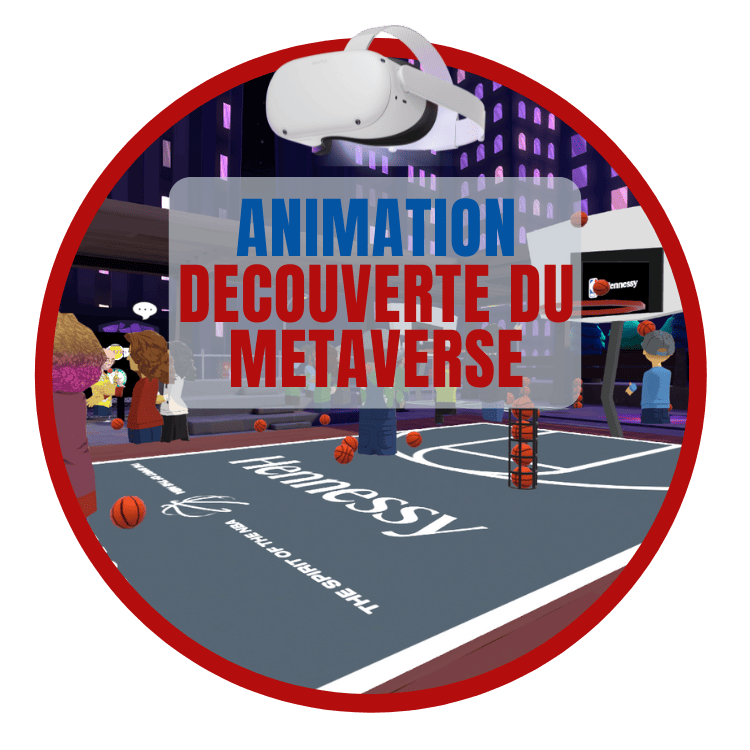 Animation découverte du metaverse en réalité virtuelle