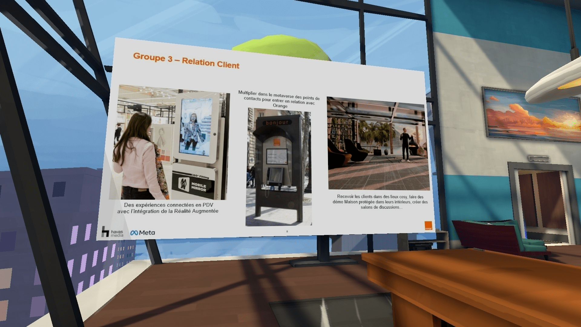 Atelier Découverte Metaverse pour le COMEX d'Orange