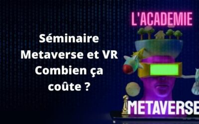 Séminaire Metaverse et VR : Combien ça coûte ?