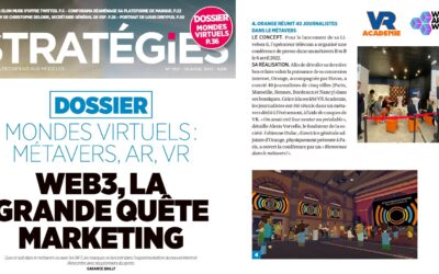 VR Academie cité dans le magasine Stratégies et son dossier Special Web 3.0 Metaverse