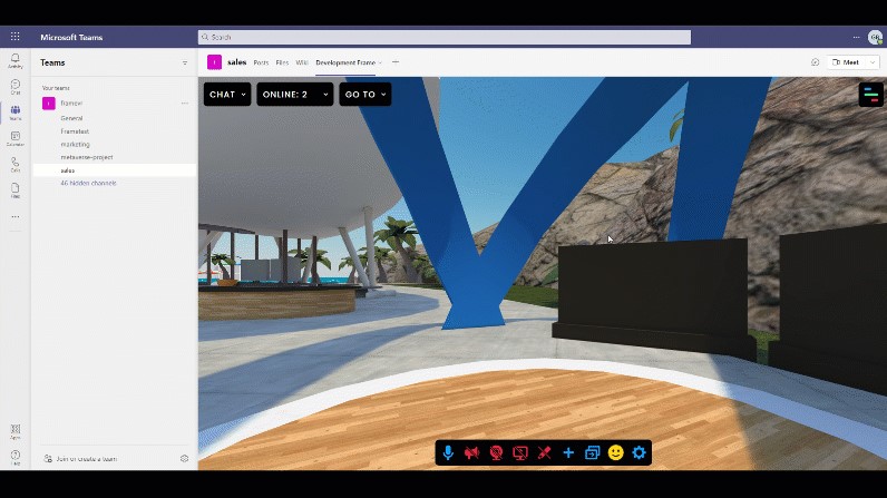 metaverse dans microsoft teams