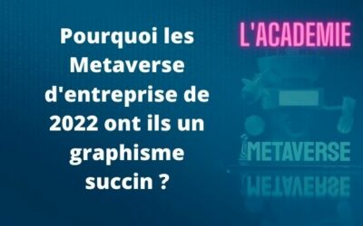 Pourquoi les Metaverse d’entreprise de 2022 ont ils un graphisme succin ?