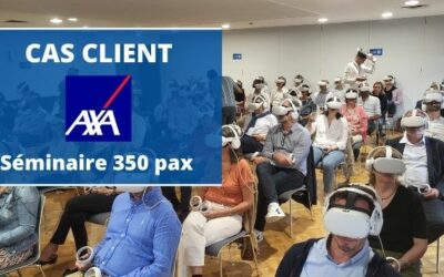 Séminaire Innovation 350 pax dans le Metaverse pour le groupe Axa