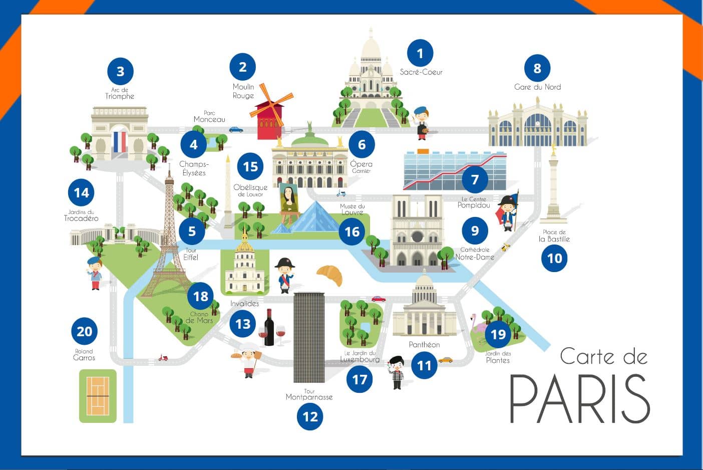 Carte des monuments parisiens disponible dans le metaverse
