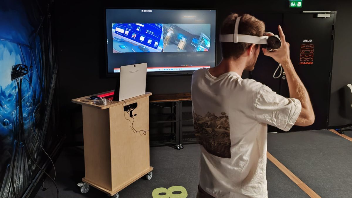 Meuble de stockage casques VR Borne locker Meuble de stockage casques VR Borne locker